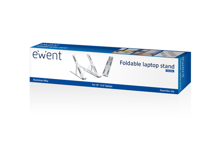 Soporte Ewent EW1266 Aluminum Folding Laptop Stand Gris image number 5