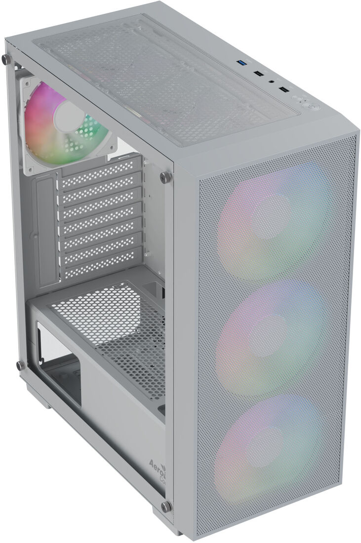 Caja ATX Aerocool B509A Flow ARGB Vidrio Templado Blanco image number 1