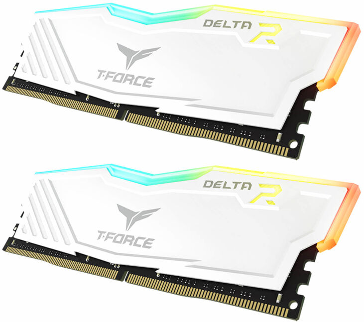 Team Group Kit 16GB (2 x 8GB) DDR4 3200MHz Delta RGB Blanco  CL16 image number 1