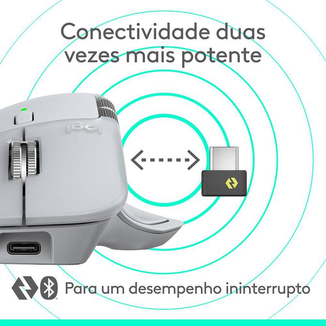 Rat&oacute;n &Oacute;ptico Logitech MX Master 4 Advanced Wireless 8000DPI Offwhite image number 11