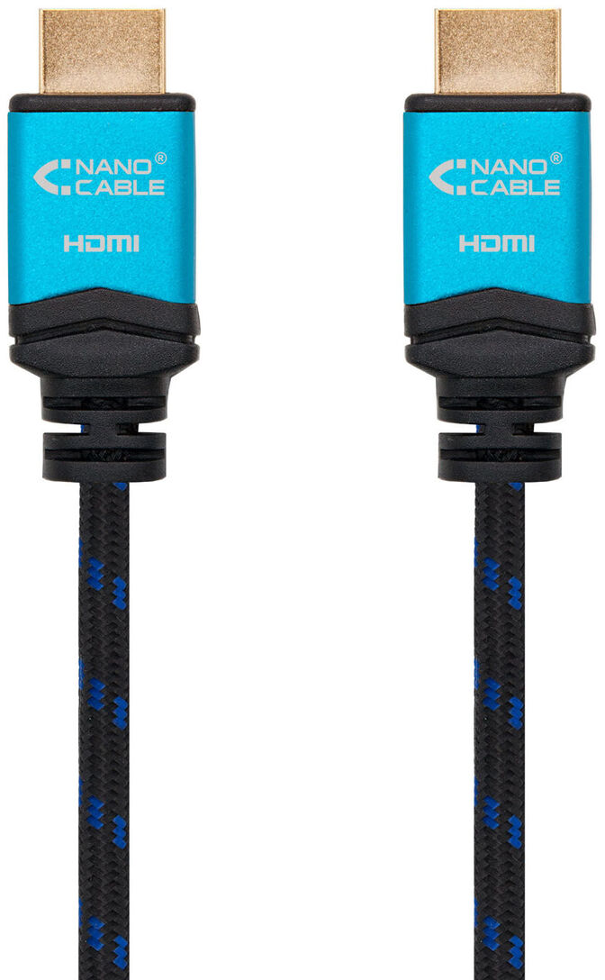 Cable HDMI V2.0 4K@60Hz 18Gbps NanoCable USB-A M/M 10 M Premium Negro image number 1
