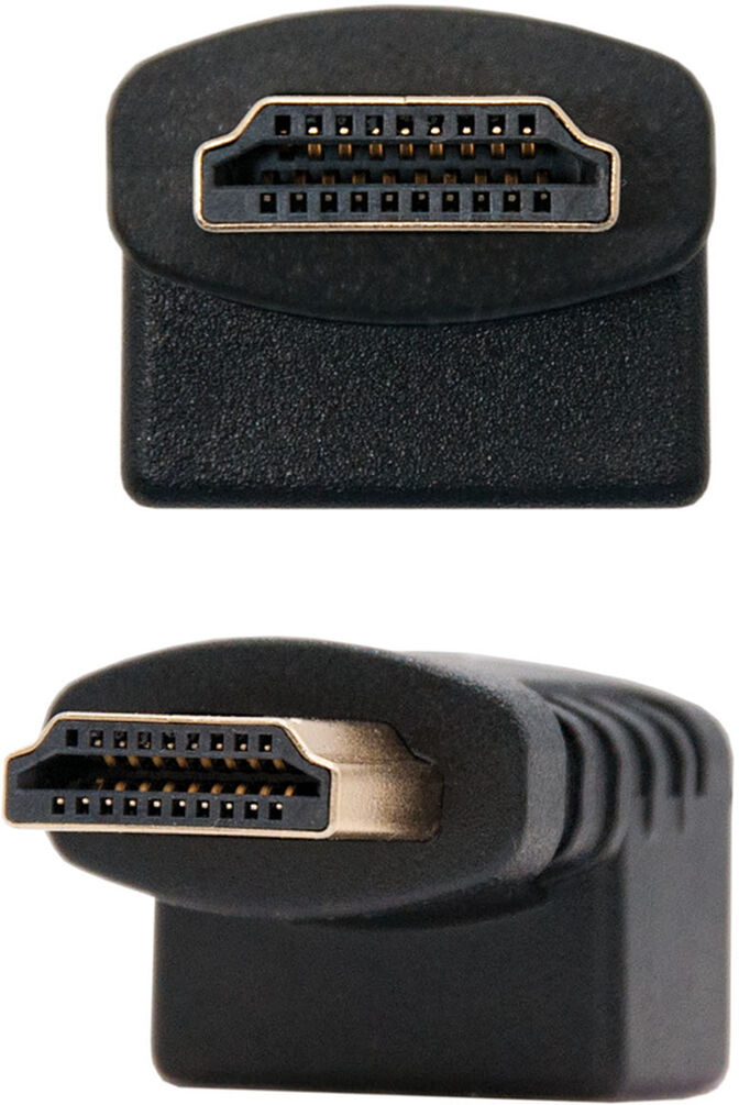 Adaptador Angular NanoCable HDMI M/F Negro image number 2