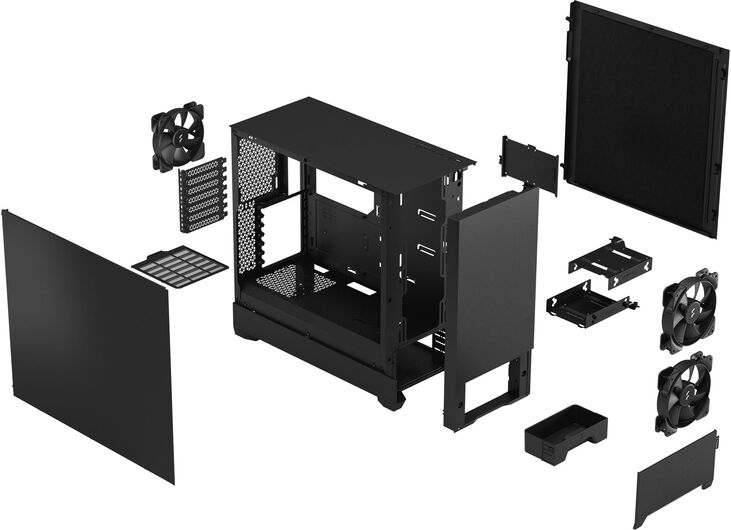 Torre ATX Fractal Design Pop Silent Black Solid image number 1