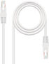 Cable de Red NanoCable RJ45 CAT.6 UTP AWG24 1 M Blanco image number null