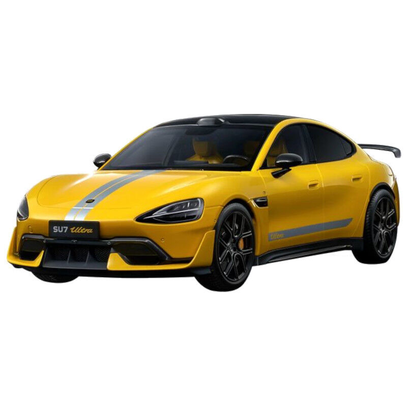 Coche Modelo Xiaomi SU7 Ultra 1/18 Die-cast Amarillo Relámpago