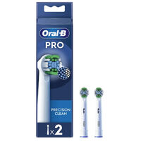 Recambios para Cepillo de Dientes El&eacute;ctrico Oral-B Precision Clean Pack 2 Unidades