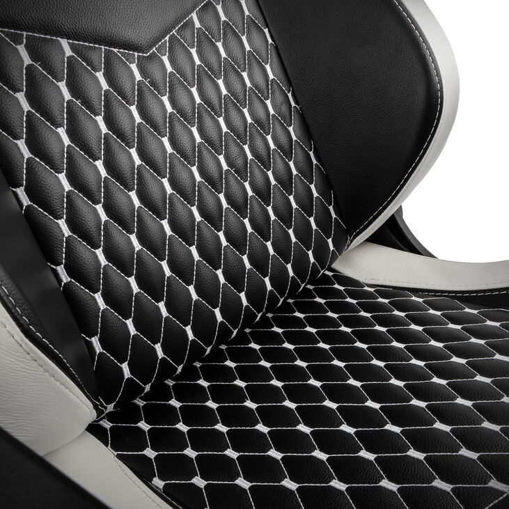 Silla noblechairs EPIC Real Leather - Negro / Blanco / Rojo image number 12