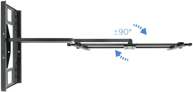 Soporte de Pared Tooq Tilt 43" a 80" Max. 50kg Negro image number 1