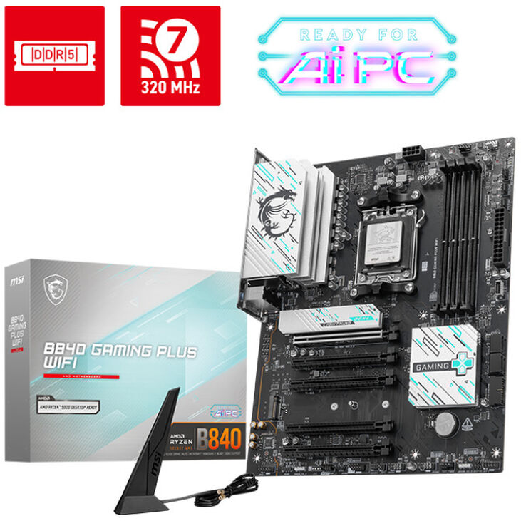 Placa Base MSI B840 GAMING PLUS WIFI image number 0