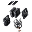 Ventilador CPU Jonsbo CC90 Dual Tower con Display Negro - 2x 130mm image number null