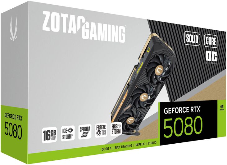 Tarjeta Gráfica ZOTAC GeForce® RTX 5080 Solid Core OC 16GB GDDR7 DLSS4 image number 6