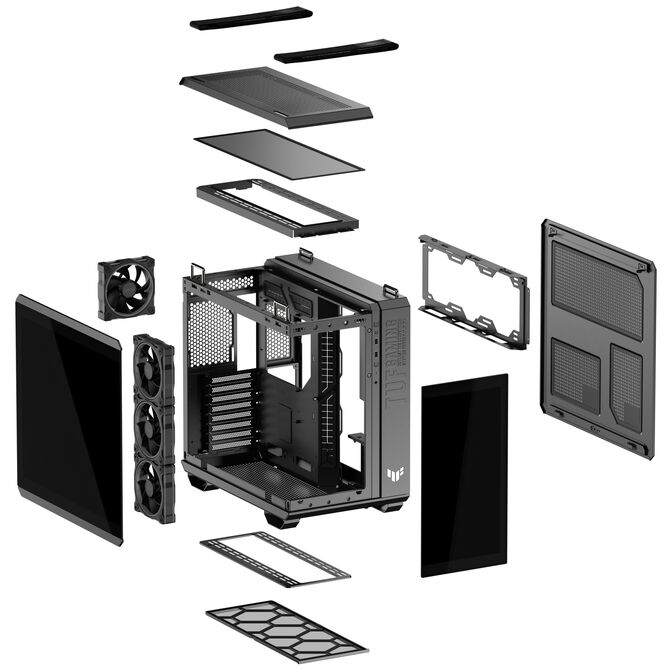 Torre ATX ASUS TUF Gaming GT502 Horizon TG ARGB Negra image number 15