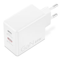 Caregador Lenovo de Parede USB-C 65W Dual GaN Branco + Cabo USB-C 1.5m