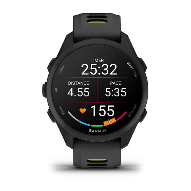 Smartwatch Garmin Forerunner 170 43mm Preto image number 6