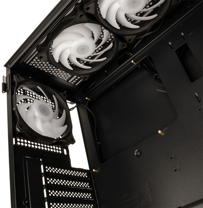 Caja ATX Kolink Observatory HF Plus Glass ARGB Negro image number 6