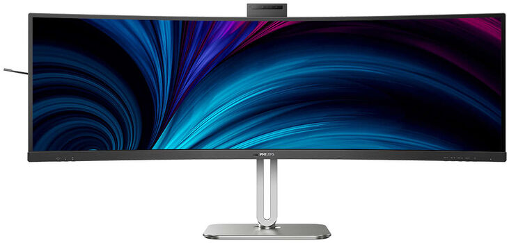 Monitor Curvo Philips Série 5000 49" 49B2U5900CH VA Dual-QHD 75Hz (PD100W) KVM C/Webcam image number 1