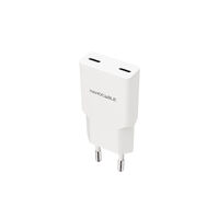 Cargador Nanocable 2xUSB-C/PD 30W, Blanco