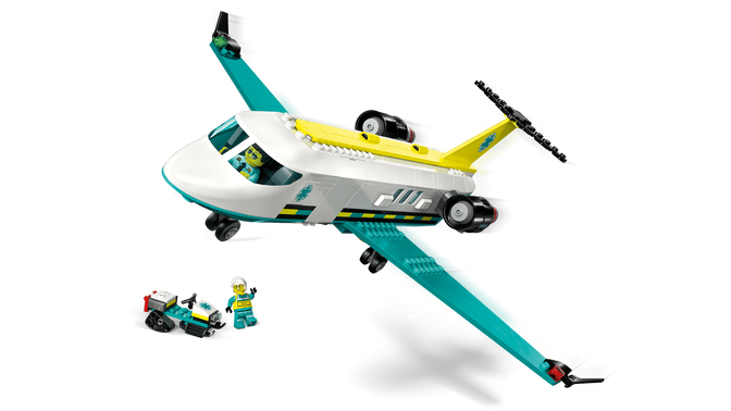 LEGO City: Avi&oacute;n de Ambulancia A&eacute;rea de Emergencia, 403 Piezas (60465) image number 2