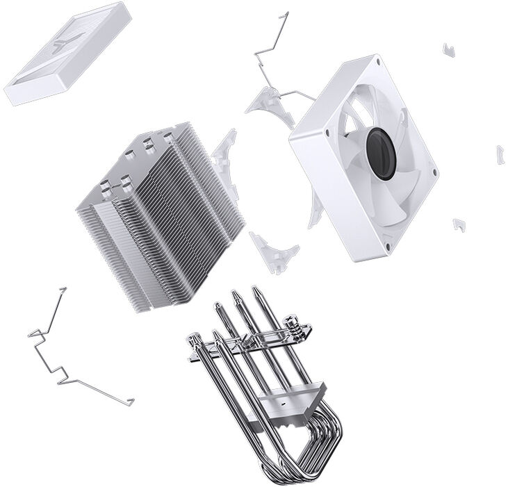 Ventilador CPU Jonsbo CR-1400V2 RGB Blanco - 92mm image number 6