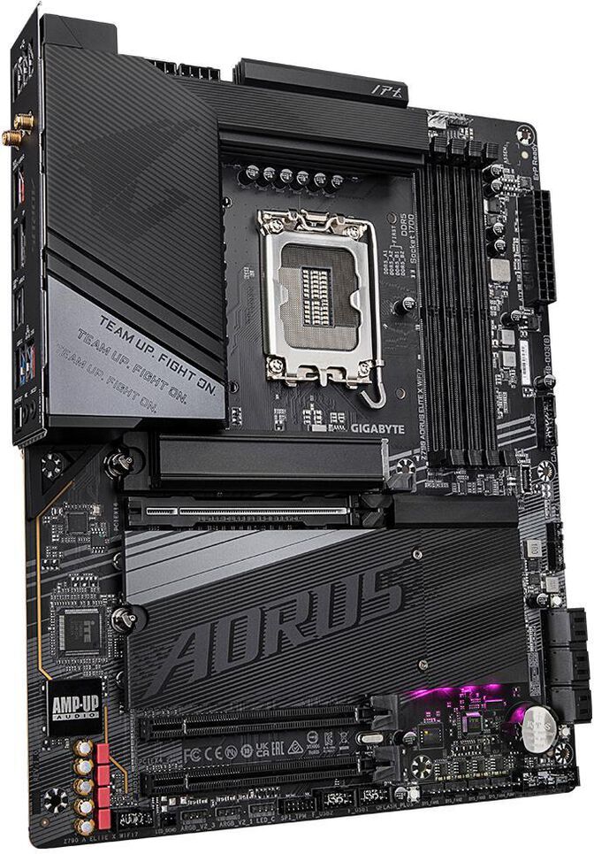 GIGABYTE Z790 AORUS ELITE X WIFI7 Placa base - Compatible con Intel 14th Gen CPUs, 16+1+2 phases VRM, up to 8266MHz DDR5 (OC), 3xPCIe 4.0 M.2, Wi-Fi 7, 2.5GbE LAN, USB 3.2 Gen 2x2 image number 2