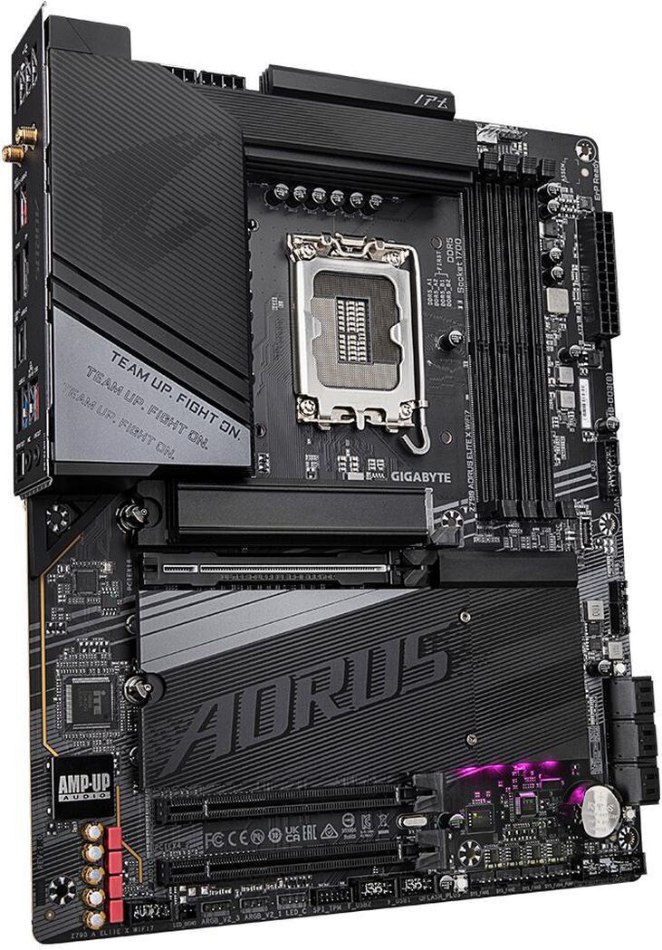 GIGABYTE Z790 AORUS ELITE X WIFI7 Placa base - Compatible con Intel 14th Gen CPUs, 16+1+2 phases VRM, up to 8266MHz DDR5 (OC), 3xPCIe 4.0 M.2, Wi-Fi 7, 2.5GbE LAN, USB 3.2 Gen 2x2 image number 2