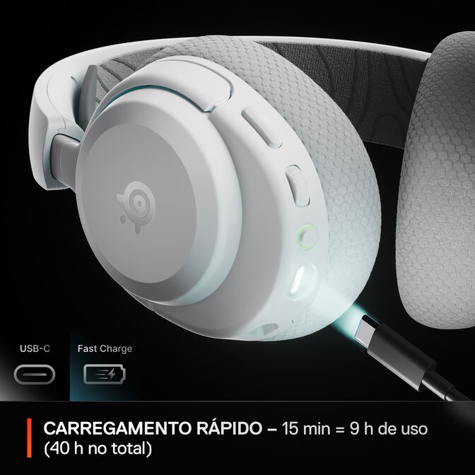 Steelseries Arctis Nova 3P Auriculares Inal&aacute;mbrico Diadema M&uacute;sica/uso diario Bluetooth Blanco image number 3