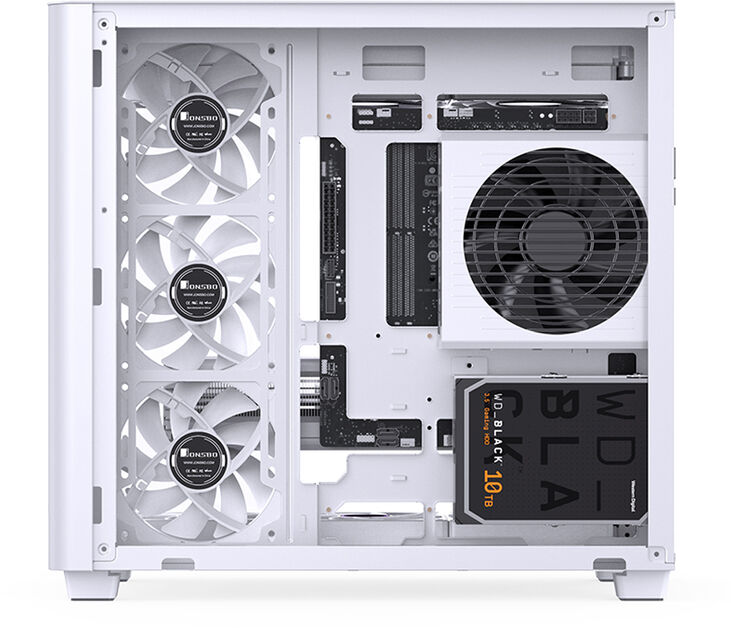 Caja ATX Jonsbo TK-3 Vidrio Tempelado Blanco image number 2
