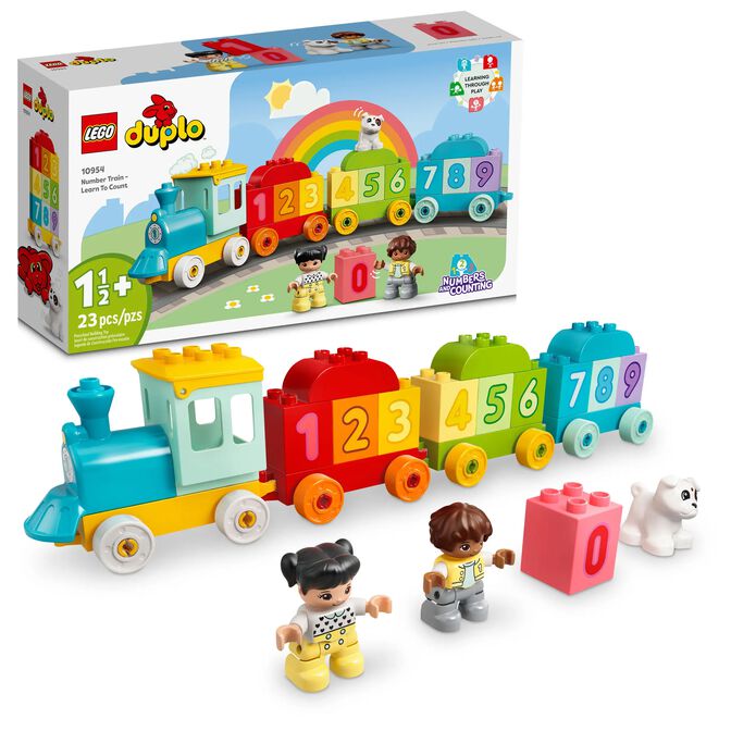 LEGO DUPLO: Tren de los N&uacute;meros: Aprende a Contar, 23 Piezas (10954) image number 0