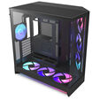 Torre E-ATX NZXT H9 Flow RGB+ Negra (2025) Cristal Templado image number null