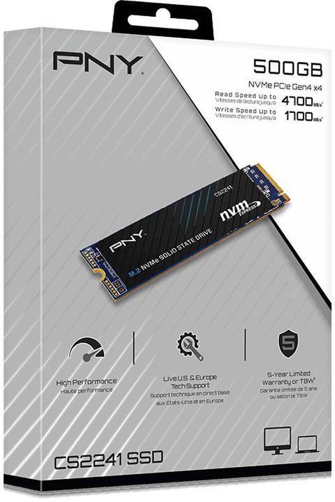SSD PNY CS2241 1TB Gen4 M.2 NVMe (5100/3200MB/s) image number 4