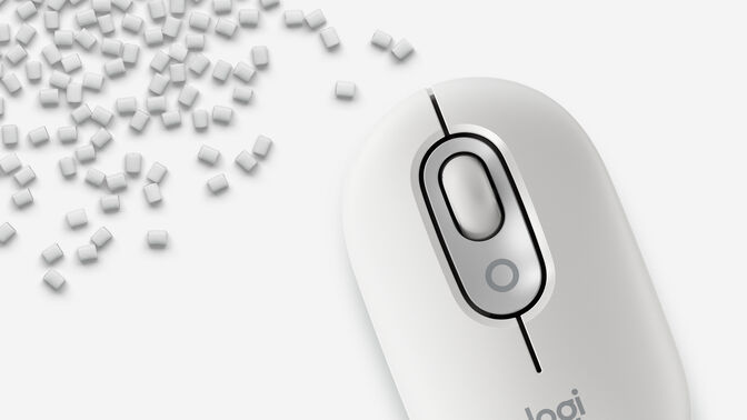 Rat&oacute;n Logitech Pop Wireless/Bluetooth Blanco image number 2