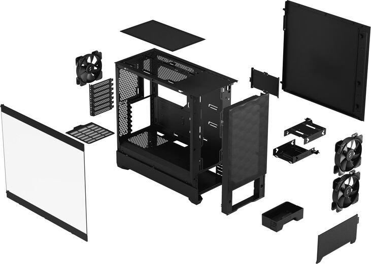Torre ATX Fractal Design Pop Air Black TG Clear Tint image number 11