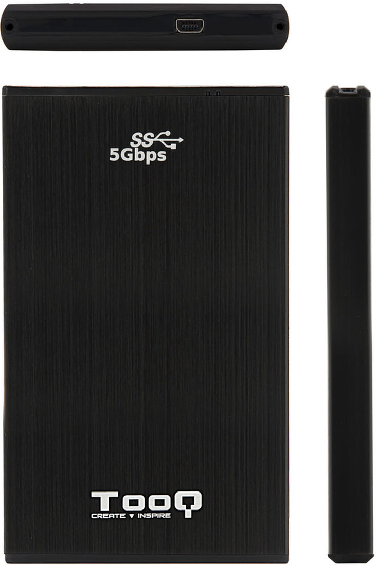 Caja Externa HDD Tooq 2.5" SATA (9mm) - USB 3.0 Negro image number 2