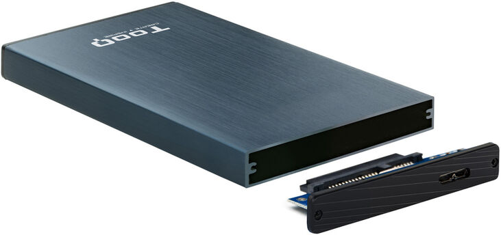 Caja Externa HDD Tooq 2.5" SATA (9,5mm) - USB 3.0/3.1 Gen 1 Azul Pacífico image number 1