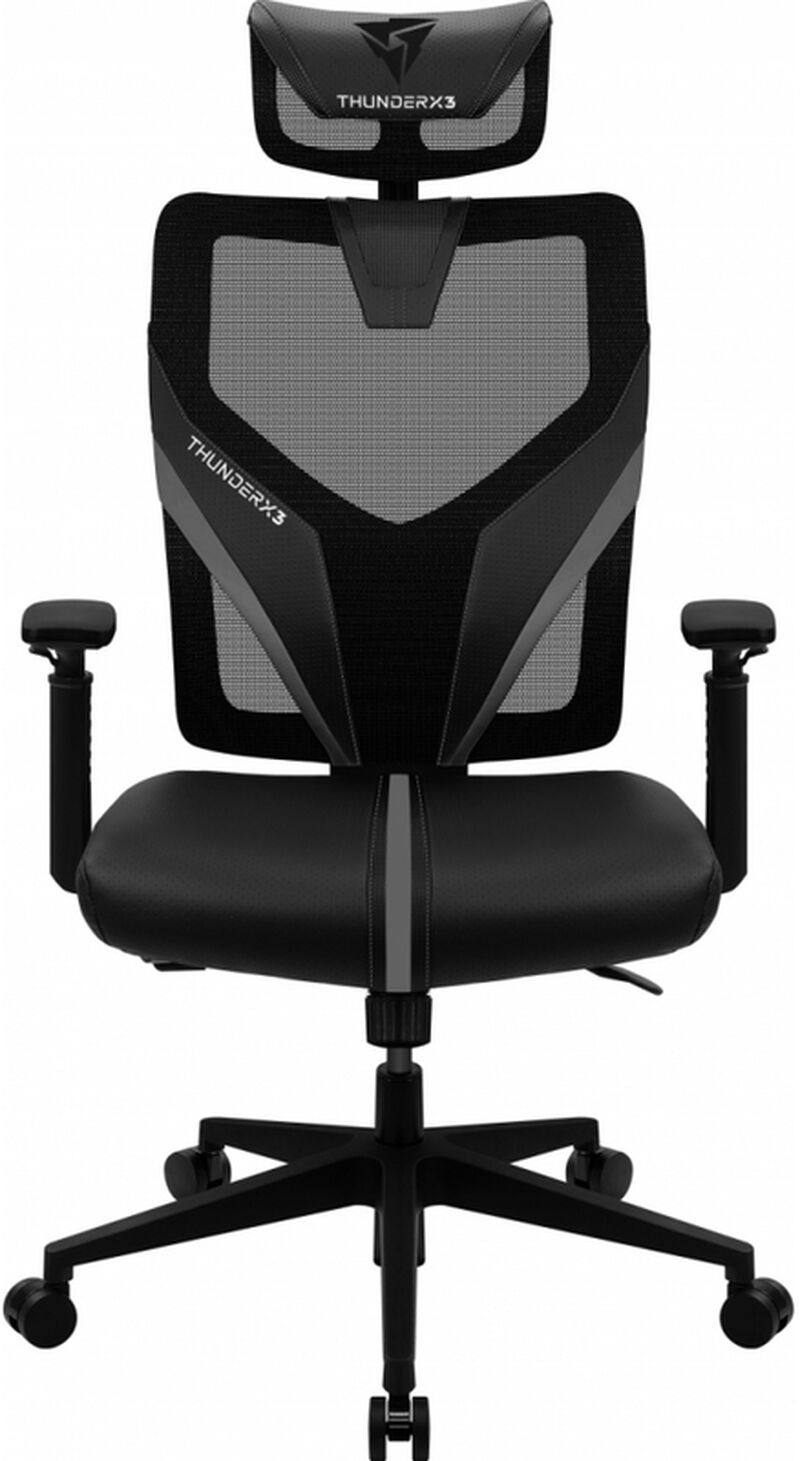 Silla Gaming Ergonómica ThunderX3 (TX3) YAMA 1 - Negro/Negro
