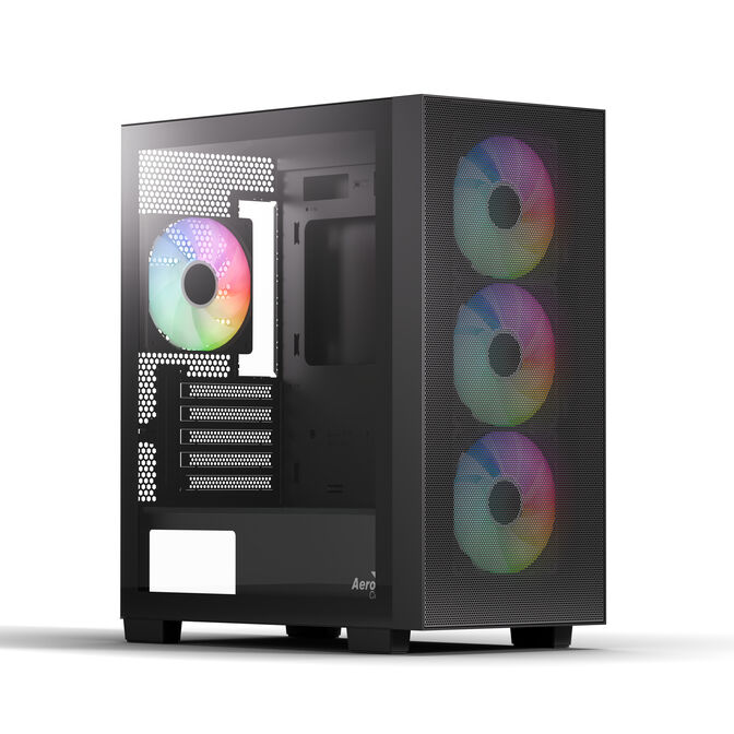 Caja Micro-ATX Aerocool B310A Flow ARGB Vidro Temperado Preto image number 0