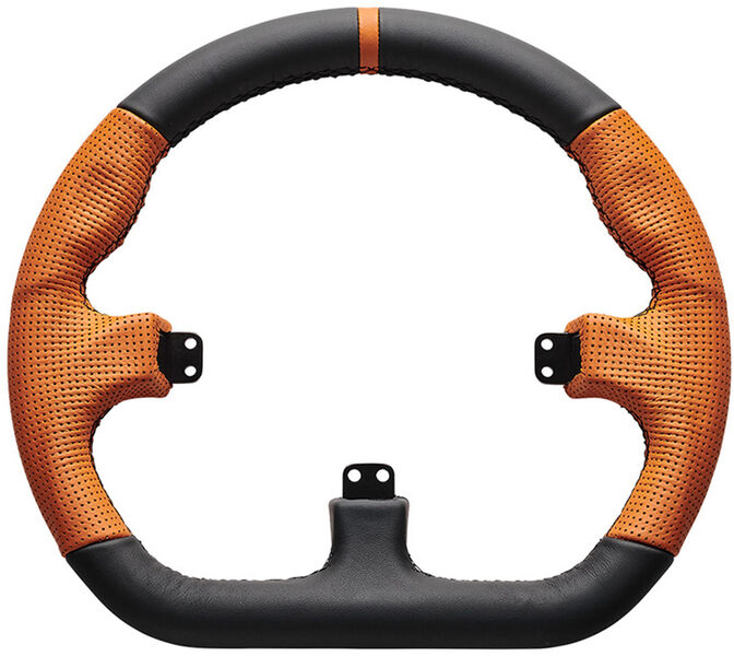 Asetek SimSports GT Rim - Closed D, Cuero Naranja image number 0