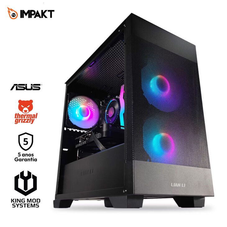 Ordenador King Mod Gamer-PC x ASUS Impakt Edition Intel i5 14400F 32GB DDR4 1TB RTX 4060 WiFi W11 image number 0