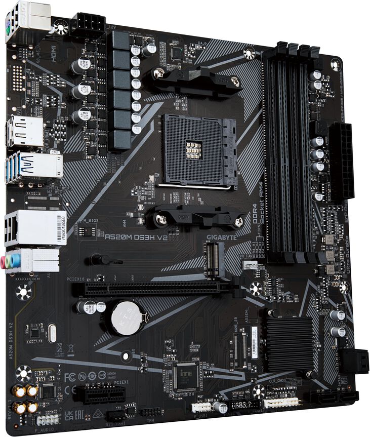 Placa Base Gigabyte A520M DS3H V2 image number 1