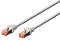 Cable de Red Ewent RJ45 S/FTP Cat.6 10 M Gris