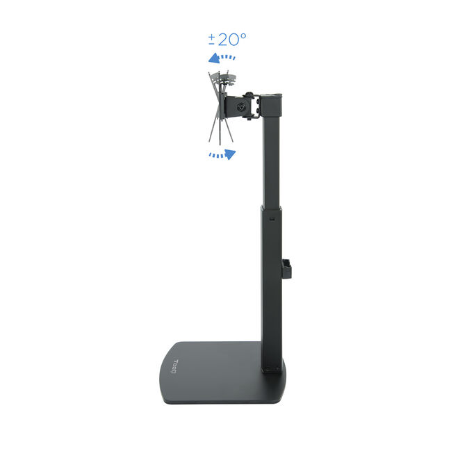 Soporte de Mesa Tabletop Tooq Tilt e Altura Ajustable 17" a 32" Max. 7kg Negro image number 13