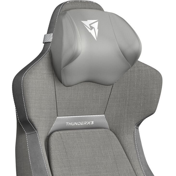 Almohada para Sillas ThunderX3 Memory Foam Loft Grey image number 1