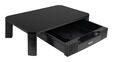 Soporte Elevador Ajustable Tooq para Monitores con Caj&oacute;n Negro image number null