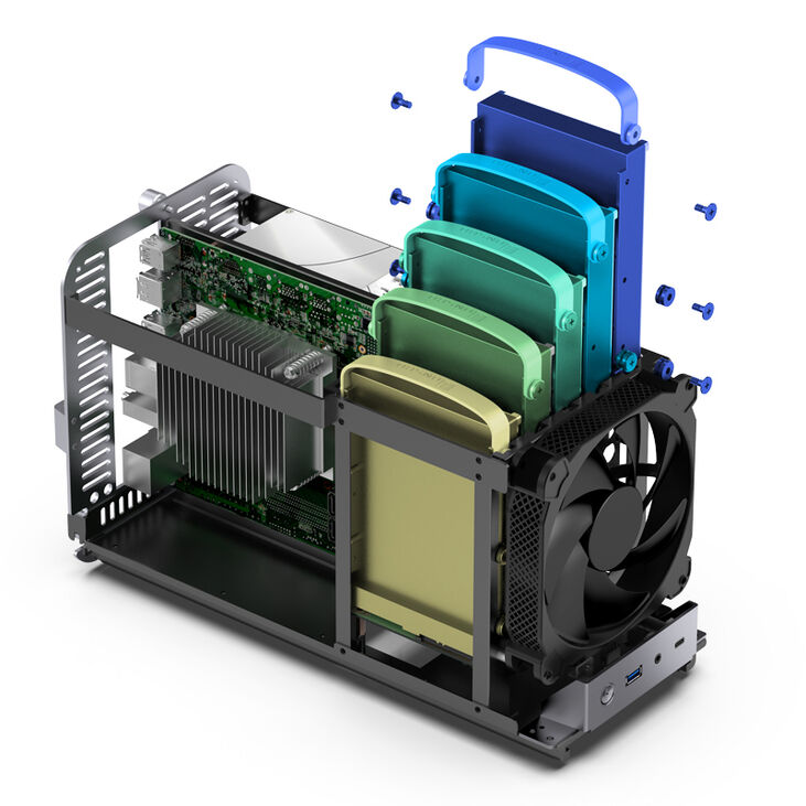 Caja Mini-ITX Jonsbo N1 Cinzenta image number 3