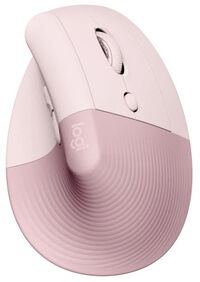 Ratón Laser Logitech Lift Vertical Ergonómico Wireless 4000DPI Rosa