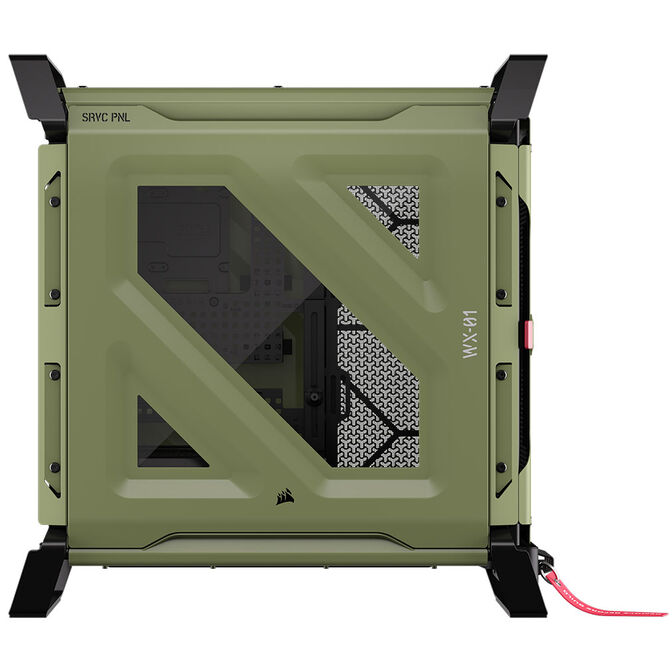 Torre E-ATX Corsair WARTHOG Perfomance Mil Green Cristal Templado image number 4