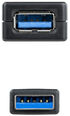 Cable USB 3.0 Nanocable Prolongador USB-A M/F 10 M Negro image number null