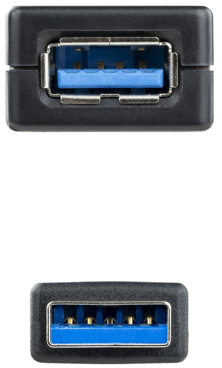 Cable USB 3.0 Nanocable Prolongador USB-A M/F 10 M Negro image number 2