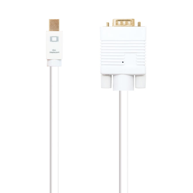 Cable Conversor NanoCable Mini DisplayPort/M para VGA/M 2 M Blanco image number 1