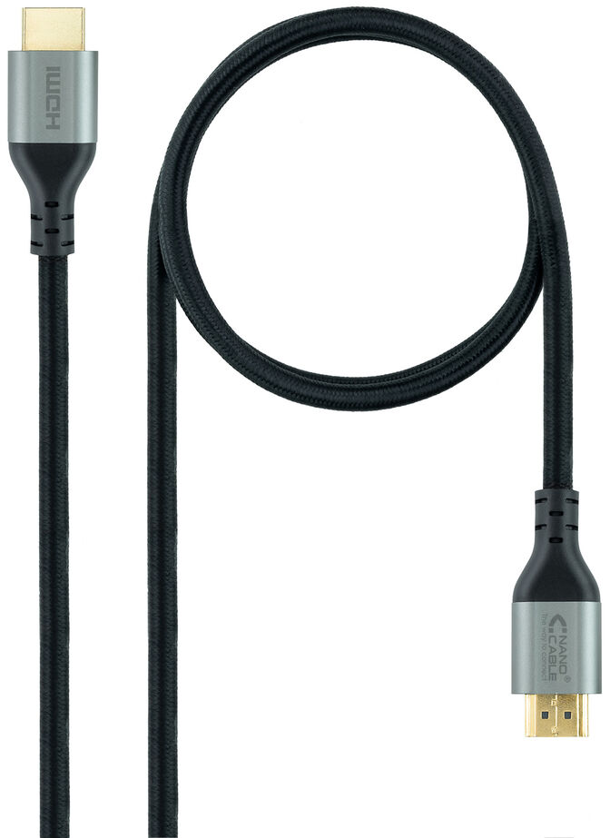 Cable HDMI V2.1 Ultra High Speed NanoCable USB-A M/M 3 M Negro Certificado ULTRA image number 0